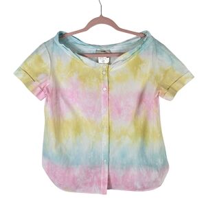 Fuzzi Tie Dye Cotton Buttoned Down Shirt